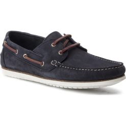 Mokasyny FILIPE - 10676 Marinho 7. Niebieskie mokasyny męskie Filipe, ze skóry. Za 289,00 zł.