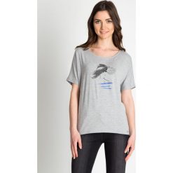 Bluzki damskie: Szara bluzka oversize QUIOSQUE