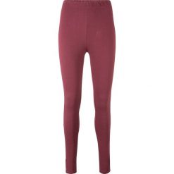 Legginsy z wygodnym paskiem bonprix czerwony klonowy. Czerwone spodnie damskie bonprix. Za 37,99 zł.