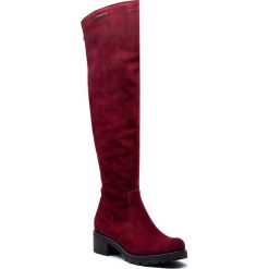 Muszkieterki EVA MINGE - Manlleu 4N 18SM1372495EF 834. Czerwone buty zimowe damskie Eva Minge, ze skóry, na obcasie. Za 649,00 zł.