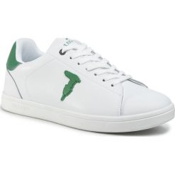 Sneakersy TRUSSARDI JEANS - 77A00241 W620. Białe sneakersy męskie Trussardi Jeans, na co dzień, bez wzorów, z jeansu, bez zapięcia. Za 579,00 zł.