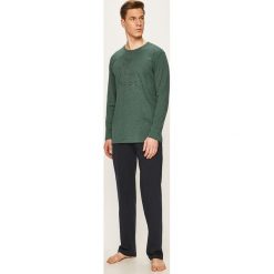 Tom Tailor Denim - Piżama. Zielone piżamy męskie TOM TAILOR DENIM, s, z nadrukiem, z bawełny, bez rękawów. W wyprzedaży za 119,90 zł.