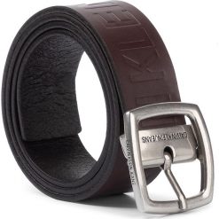 Pasek Męski CALVIN KLEIN JEANS - J Adjustable Leather Belt K50K505335 BAP. Pomarańczowe paski męskie Calvin Klein Jeans, w paski, z jeansu. Za 269,00 zł.