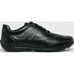 Geox - Buty. Czarne halówki męskie Geox, z materiału, na sznurówki. Za 349,90 zł.