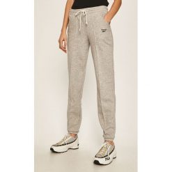 Reebok - Spodnie. Szare spodnie damskie Reebok, s, bez wzorów, z bawełny. Za 169,90 zł.