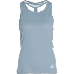 Adidas Performance SUPERNOVA FRAN TANK Koszulka sportowa rawgre. Zielone topy sportowe damskie marki adidas Performance, xl, z materiału. W wyprzedaży za 126,65 zł.