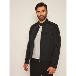 Kurtka przejściowa Calvin Klein Casual Biker K10K105600. Czarne kurtki męskie Calvin Klein, xxl, bez wzorów, casualowe, bez kaptura. Za 899,00 zł.
