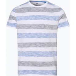 Nils Sundström - T-shirt męski, niebieski. Niebieskie t-shirty męskie Nils Sundström, xl, w paski, z bawełny, bez kołnierzyka. Za 19,95 zł.