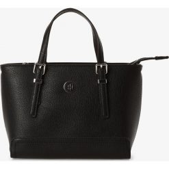 Tommy Hilfiger - Torebka damska – Honey Small Tote, czarny. Czarne torebki klasyczne damskie TOMMY HILFIGER, bez wzorów, małe, bez dodatków. Za 649,95 zł.