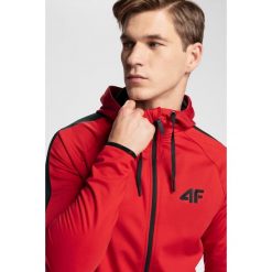 Bluza funkcyjna męska 4Hills BLMF200A - czerwony. Czerwone bluzy męskie s, bez wzorów, z dzianiny, z kapturem, bez rękawów, bez kaptura. Za 199,99 zł.