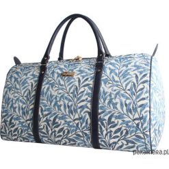 Gobelinowa torba podróżno-sportowa Ton Sac Bleu. Niebieskie torby podróżne Pakamera, bez wzorów, eleganckie. Za 199,00 zł.