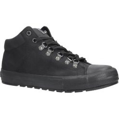 Czarne wysokie trampki sznurowane Big Star BB174175. Czarne trampki męskie marki BIG STAR, bez wzorów, retro, na sznurówki. Za 124,99 zł.