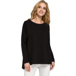 PATRICE Bluzka nietoperz - czarna. Czarne bluzki damskie wizytowe marki Moe, s, z jeansu, eleganckie. Za 119,00 zł.