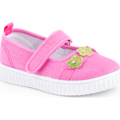 Trampki. Różowe trampki dziewczęce SHOES 3, bez wzorów, bez zapięcia. Za 39,90 zł.