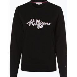 Tommy Hilfiger - Damska bluza nierozpinana, czarny. Czarne bluzy damskie TOMMY HILFIGER, m, z nadrukiem, bez rękawów, bez kaptura. Za 299,95 zł.