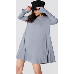 Sukienki hiszpanki: Glamorous Sukienka z marszczonymi rękawami – Grey