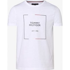 Tommy Hilfiger - T-shirt męski, biały. Białe t-shirty męskie TOMMY HILFIGER, m, z nadrukiem, bez kołnierzyka. Za 179,95 zł.