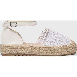 Answear - Espadryle Guapissima. Białe espadryle damskie ANSWEAR, bez wzorów, z gumy, bez obcasa, na obcasie. W wyprzedaży za 99,90 zł.