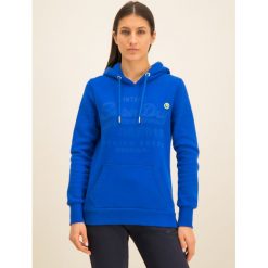 Bluza Superdry Premium Goods Tonal Infill Entry Hood W2000089A. Niebieskie bluzy damskie Superdry, bez wzorów, z bawełny, bez rękawów, bez kaptura. W wyprzedaży za 239,00 zł.
