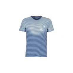 T-shirty z krótkim rękawem Desigual CEDRTI. Niebieskie t-shirty męskie Desigual, s, bez wzorów, bez kołnierzyka, krótkie. Za 153,30 zł.