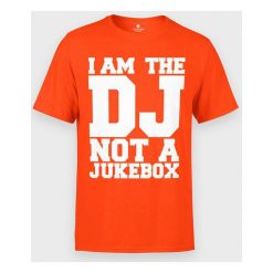 Koszulka męska I am the DJ. Koszulki męskie MegaKoszulki, m, bez wzorów, z bawełny, z podwójnym kołnierzykiem, bez rękawów. Za 54,90 zł.