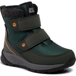 Śniegowce JACK WOLFSKIN - Polar Bear Texapore Mid Vc K 4036161 S Dark Green/Grey. Zielone śniegowce chłopięce Jack Wolfskin, bez zapięcia. Za 329,00 zł.