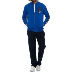 Bluza w kolorze niebieskim. Niebieskie bluzy męskie GALVANNI, xl, z nadrukiem, ze stójką, bez rękawów, bez kaptura. W wyprzedaży za 499,95 zł.