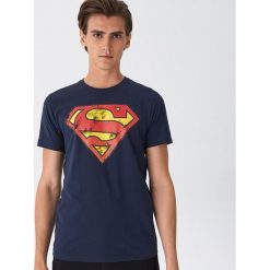 T-shirt Superman - Granatowy. Niebieskie t-shirty damskie House, s, z motywem z bajki, bez kołnierzyka. Za 49,99 zł.