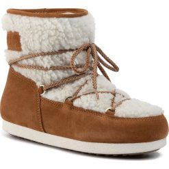Śniegowce MOON BOOT - Mb Far Side Jr Girl Low 342002003 Whisky. Pomarańczowe kozaki damskie Moon Boot, na zimę, z wełny, bez obcasa, bez zapięcia. W wyprzedaży za 639,00 zł.