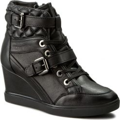Sneakersy GEOX - D Eleni C D6467C 00085 C9999 Black. Czarne sneakersy damskie Geox, z materiału. W wyprzedaży za 319,00 zł.