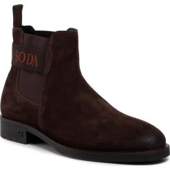 Sztyblety SCOTCH & SODA - Picaro 19853039 Dark Brown S46. Pomarańczowe sztyblety męskie Scotch & Soda, ze skóry, bez zapięcia. W wyprzedaży za 489,00 zł.