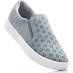 Buty do koszykówki damskie: Buty wsuwane skórzane bonprix srebrnoszary