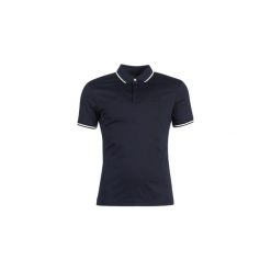 Koszulki polo z krótkim rękawem Emporio Armani YAROULI. Niebieskie koszulki męskie Emporio Armani, s, bez wzorów, z krótkim rękawem. Za 423,20 zł.