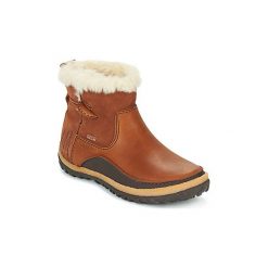 Śniegowce Merrell TREMBLANT PULL ON THRMO WP. Pomarańczowe kozaki damskie marki Merrell, bez zapięcia. Za 543,20 zł.