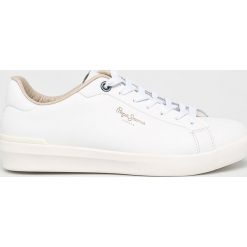 Pepe Jeans - Buty Roland. Białe sneakersy męskie Pepe Jeans, bez zapięcia. W wyprzedaży za 239,90 zł.