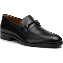 Półbuty BOSS - Stanford 50417636 10208736 01 Black 001. Czarne buty wizytowe męskie Boss, ze skóry, bez zapięcia. W wyprzedaży za 899,00 zł.