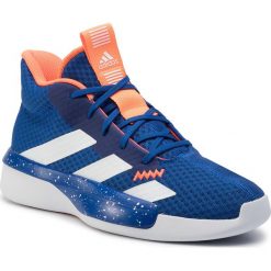 Buty adidas - Pro Next 2019 K EF0856 Blue/Actgol/Ftwwht. Niebieskie buty sportowe męskie Adidas, ze skóry, bez zapięcia, do koszykówki. Za 229,00 zł.