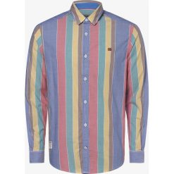 Napapijri - Koszula męska – Grinnel, niebieski. Niebieskie koszule męskie Napapijri, xl, w paski, eleganckie, bez kołnierzyka, bez rękawów. Za 379,95 zł.