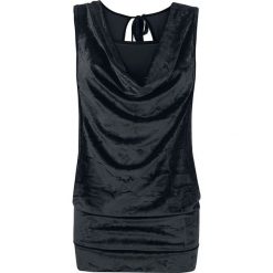Forplay Velvet Open Double Layer Top damski czarny. Czarne topy damskie Forplay, s. Za 94,90 zł.