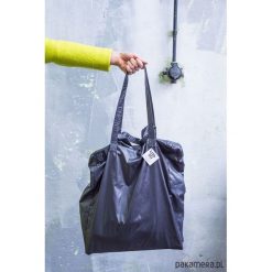 TOTE#2 czarna. Czarne shopper bag damskie Pakamera, z tkaniny, duże. Za 215,00 zł.