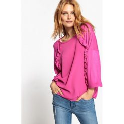 T-shirty damskie: T-shirt z falbanką