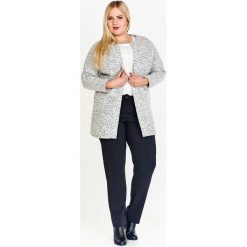 Płaszcz damski pudełkowy szary. Szare płaszcze damskie Tagless, plus size, bez wzorów, z wełny, plus size. Za 310,52 zł.