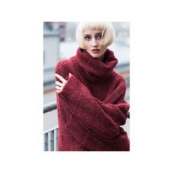 ROLL NECK JUMPER IN BURGUND. Czerwone swetry damskie The Hive, bez wzorów, z wełny, bez rękawów, bez kaptura. Za 199,00 zł.