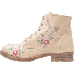 Botki damskie lity: Cream DELANY Botki sznurowane warm taupe