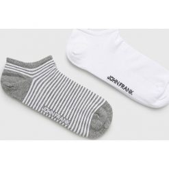 John Frank - Skarpety (3-pack). Szare skarpetki męskie John Frank, bez wzorów, z elastanu. Za 34,90 zł.