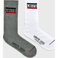 Levi's - Skarpety (2-pack). Białe skarpetki męskie Levi's®, bez wzorów, z elastanu. Za 39,90 zł.