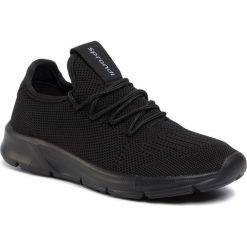 Sneakersy SPRANDI - WP66-18133 Black 1. Czarne półbuty damskie Sprandi, bez wzorów, z tworzywa sztucznego, bez obcasa, na płaskiej podeszwie, bez zapięcia. Za 89,99 zł.