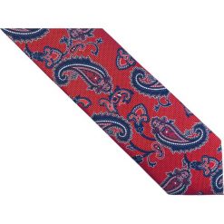 Czerwony krawat męski w paisley D255. Czerwone krawaty męskie Adam Collection - Krawaty i dodatki, na co dzień, bez wzorów, z tkaniny, casualowe. W wyprzedaży za 49,50 zł.