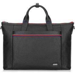 Torba na laptopa. Czarne torby męskie skórzane Wittchen, w paski, ze skóry, biznesowe. W wyprzedaży za 459,90 zł.