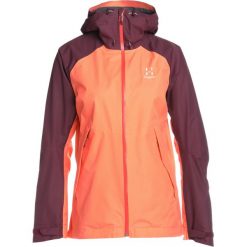 Haglöfs ESKER Kurtka hardshell coral pink/aubergine. Pomarańczowe kurtki damskie marki Haglöfs, m, bez wzorów, z materiału, bez kaptura, outdoorowe. W wyprzedaży za 557,40 zł.